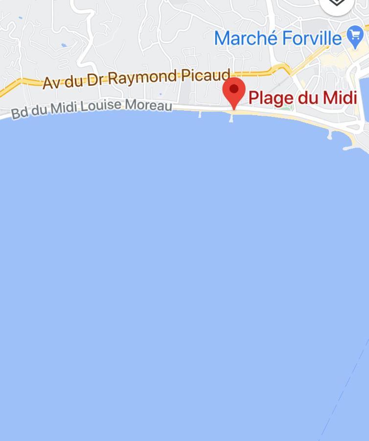 Appartement Rooftop, Premiere Ligne, Vue Mer, 50M De Plage Du Midi كان المظهر الخارجي الصورة